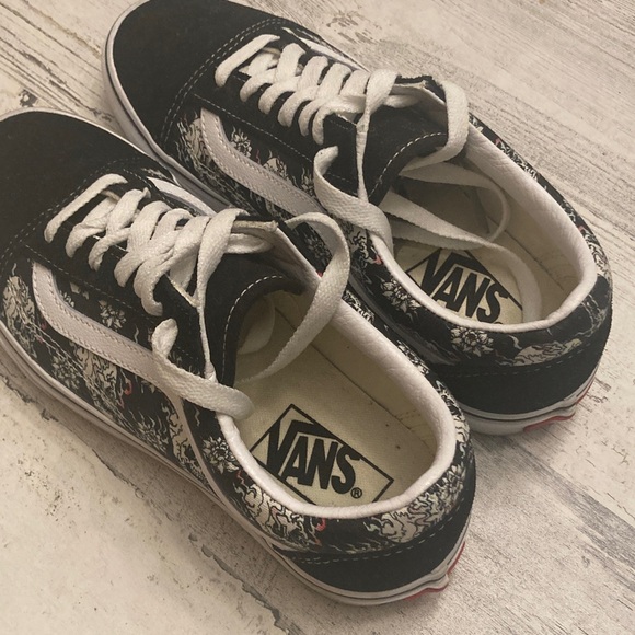 Genuine Vans Old Skool Black and White Flash Skull Women’s 7. 5 Men’s 6.0 - Picture 8 of 14